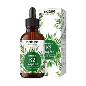 K2-Tropfen gloryfeel Vitamin K2 MK-7 200µg, 1700 Tropfen (50ml)