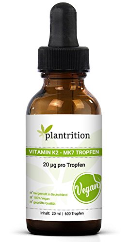 Die beste k2 tropfen plantrition vitamin k2 mk7 tropfen vegan 100 c2b5g Bestsleller kaufen