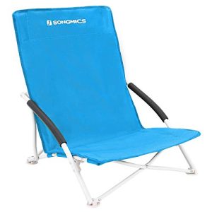 Folding chair can hold up to 150 kg SONGMICS beach chair, foldable