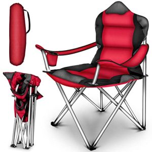 Folding chair can hold up to 150 kg TRESKO foldable camping chair