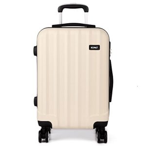 Koffer (65 cm) KONO Koffer Trolley Mittelgroß Hartschale ABS