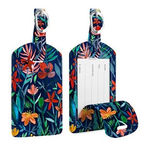 Kofferanhänger Fintie [2 Stück] aus Kunstleder, Gepäckanhänger ID