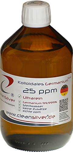 Die beste kolloidales germanium cleansilver 25 ppm 500ml ultrarein Bestsleller kaufen