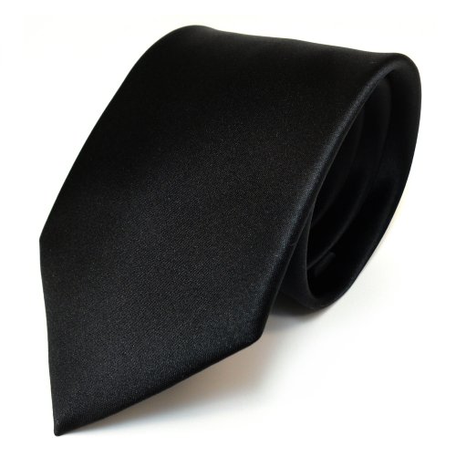 Die beste krawatte tigertie designer satin in schwarz einfarbig uni Bestsleller kaufen