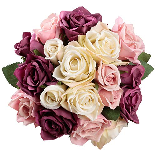 Die beste kuenstliche rosen famibay rosen kuenstlich 2 blumenstrauss Bestsleller kaufen