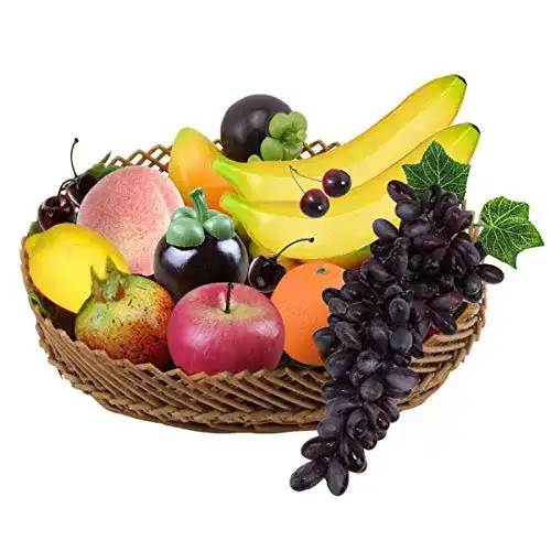 künstliches Obst EQLEF 10-teiliges -Set, realistisch aussehend