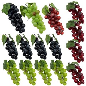künstliches Obst Woohome 15 Spieße Künstliche Trauben