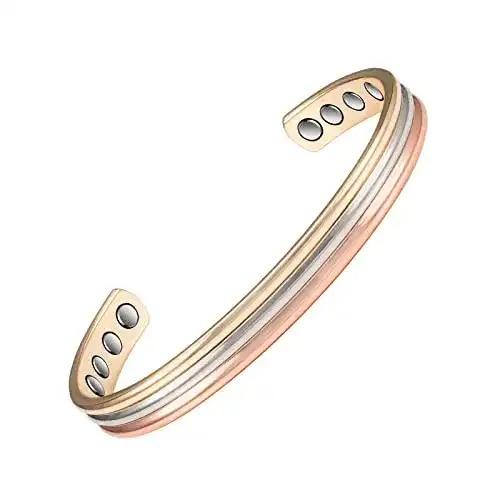 Die beste Kupferarmband Generic Tri Tone Magnetische Kupferarmbänder 2026 Test Bestseller Kupferarmband Generic Tri Tone Magnetische Kupferarmbänder