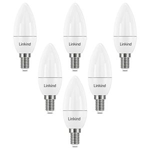 LED-E14-Kaltweiß Linkind LED E14 B35 Kerzenlampe 4.9W