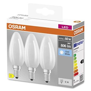 LED-E14-Kaltweiß Osram Star Filament-Lampe für E14-Sockel, matt