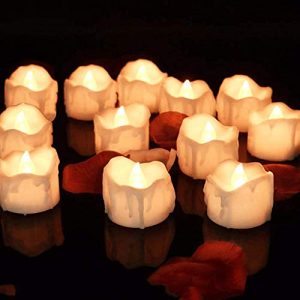 LED-Teelichter mit Timer SUBOSI LED Kerzen mit timer, 12er