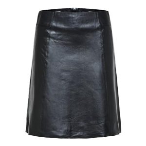 Lederrock SELECTED FEMME Slfnew Ibi Mw Leather Skirt B Noos