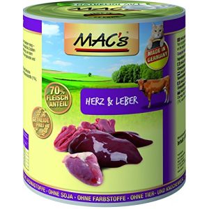 Macs-Nassfutter (Katze) Mac’s MACs | Herz & Leber | 6 x 800 g