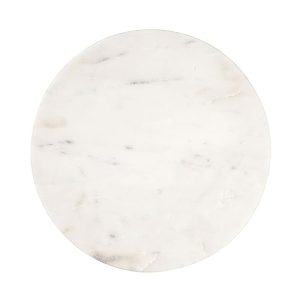 Marmorplatte BUTLERS MARBLE – rundes Tablett, edler weißer