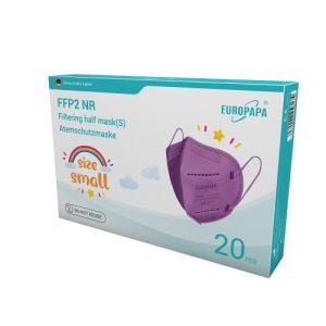 Mundschutz lila EUROPAPA ® 20x FFP2 Maske S in Kleiner Größe