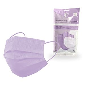Mundschutz lila OneProtek CE-Zertifiziert 10 OP Masken – Flieder
