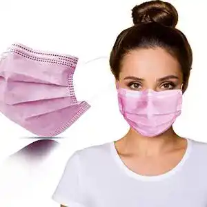 Mundschutz rosa SYMTEX 100 Stück pinke Medizinisch Chirurgisch