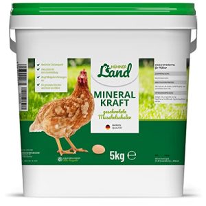 Muschelgrit HÜHNER Land Mineral Kraft für Hühner 5kg, Natürlich