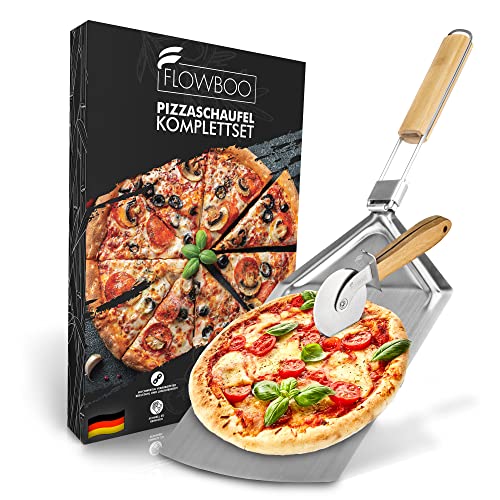 Die beste pizzaschaufel edelstahl flowboo pizzaschieber edelstahl pizza set Bestsleller kaufen