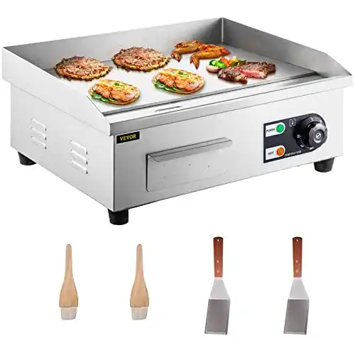 Plancha-Grill VEVOR Grillplatte Bratplatte 2500 W Elektro Grillplatte