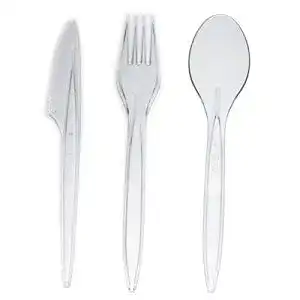 Plastikbesteck Commerline 300 Stück Set 100 Löffel & 100 Gabeln