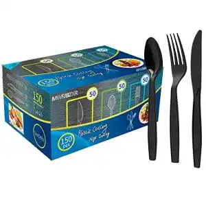 Plastikbesteck MWFJBZXR 150Stück Wiederverwendbaren Set, BPA