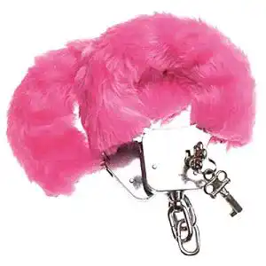 Plüsch-Handschellen PARTY DISCOUNT Handschellen rosa
