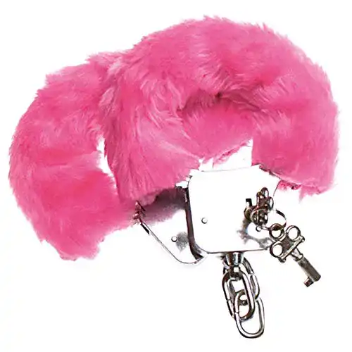 Plüsch-Handschellen PARTY DISCOUNT Handschellen rosa