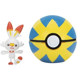Pokéball Pokemon Clip and Go Pokeball & Figur Scorbunny Hopplo