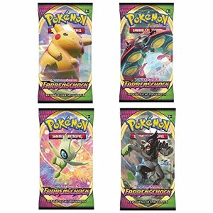Pokémon-Booster PKMN Farbenschock 4 Booster Packs Pokemon
