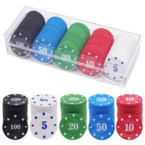 Pokerchips XZM 100 Stück Pokerkoffer Deluxe Pokerset Casino