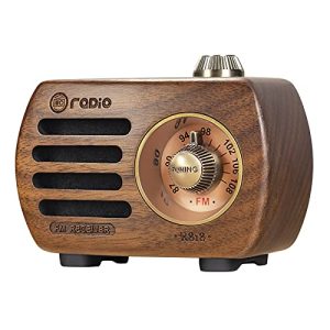 Retro-Küchenradio prunus R-818 Holz Mini Radio Klein, Retro