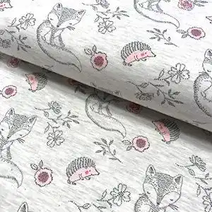 Romanit-Jersey RosaliNum 0,5m Jersey hellgrau Melange