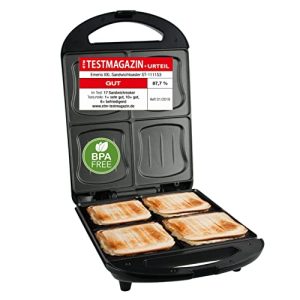 Sandwichmaker-4er Emerio XXL Sandwich Toaster für alle
