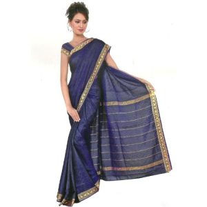 Sari Trendofindia Bollywood Kleid Regenbogen Royalblau