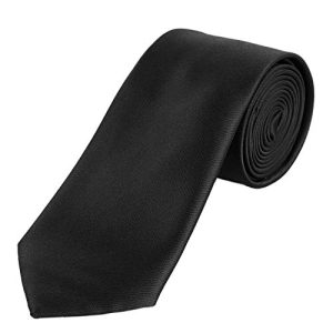 Schwarze Krawatte DonDon Herren Krawatte 7 cm klassisch