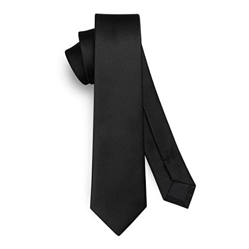 Die beste schwarze krawatte hisdern herren krawatte schwarz schmal Bestsleller kaufen