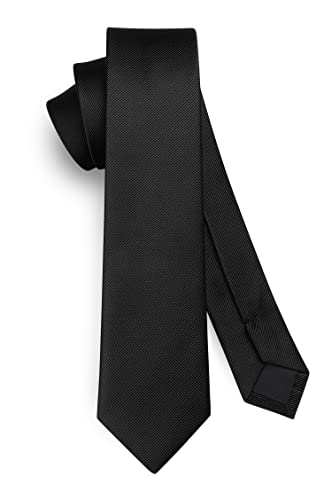 Die beste schwarze krawatte hisdern herren krawatte schwarz schmal Bestsleller kaufen