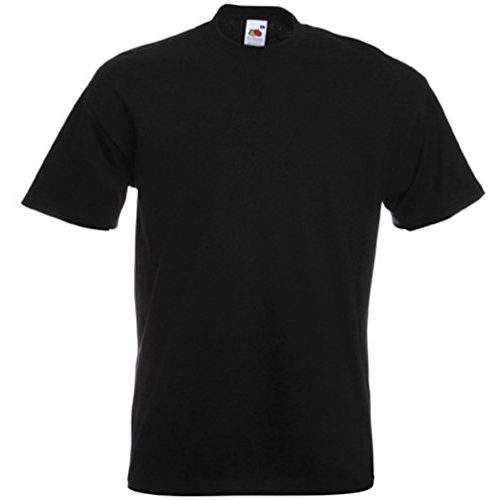 Die beste schwarzes t shirt fruit of the loom herren t shirt schwarz schwarz Bestsleller kaufen