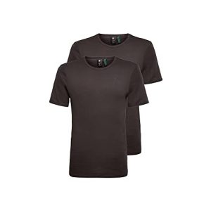 Schwarzes T-Shirt G-STAR RAW Herren Basic T-Shirt 2-Pack