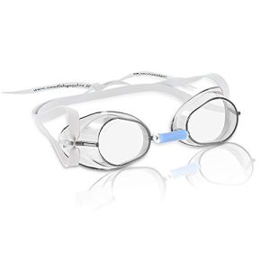 Schwedenbrille malmsten Antibeschlag Schwimmbrille, Weiß
