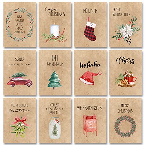 Die beste spruchkarten gentle north weihnachtskarten set 32 stueck Bestsleller kaufen