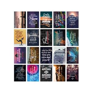 Spruchkarten TypeStoff 20er Postkarten-Spar-Set – MOTIVATION