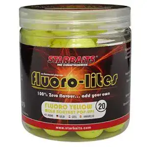 Starbaits-Boilies Starbaits – Fluoro Lite Pop Up 20mm Yellow 80G