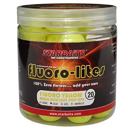 Starbaits-Boilies Starbaits – Fluoro Lite Pop Up 20mm Yellow 80G
