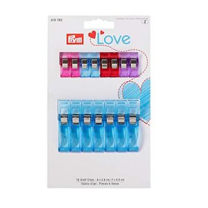 Fabric clips Prym Love fabric clips 2,6 + 5,5 cm, plastic, colored