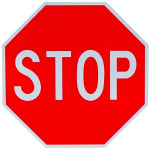Stoppschild Municipal Supply & Sign Co Straßenschild 18×18