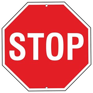 Stoppschild pubblimania STOP Schild aus Aluminium Metall Achteck