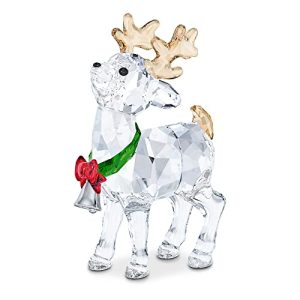 Swarovski-Figuren Swarovski Santas Rentier, Weihnachtlich