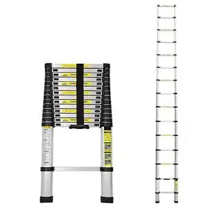 Teleskopleiter 4 Meter WIS 4,4M Teleskopleiter Alu Klappleiter